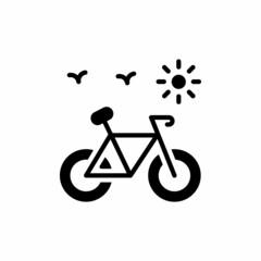 BICYCLE icon in vector. Logotype