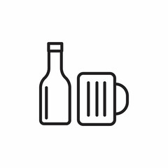 BEER icon in vector. Logotype