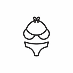 BIKINI icon in vector. Logotype