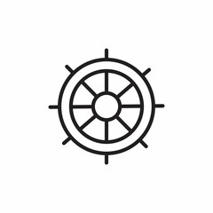 Obraz premium BOAT STEERING icon in vector. Logotype