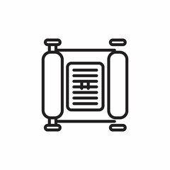 SCROLL icon in vector. Logotype