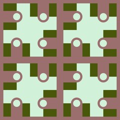 Geometric pattern for fabrics and textiles and packaging and gifts and cards and linens 