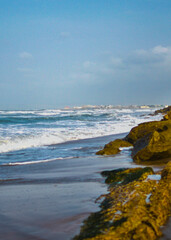 Sea Waves, On Karachi Beach, Pakistan. 