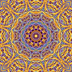 3d effect - abstract dodecagon mandala graphic