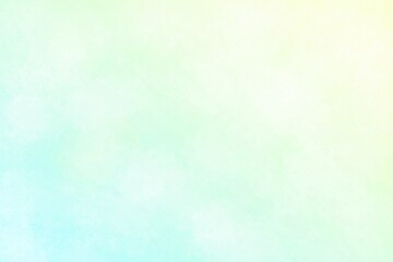 水彩風の背景イメージ/水色と黄緑