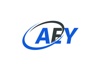 AEY letter creative modern elegant swoosh logo design
