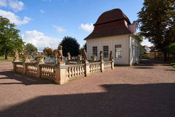 Historische Kuranlagen in der Goethestadt Bad Lauchstädt, Saalekreis, Sachsen-Anhalt, Deutschland
