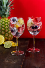 Christmas inspired tropical drinks