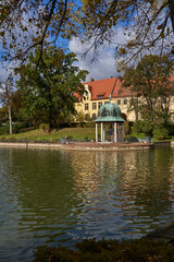 Historische Kuranlagen in der Goethestadt Bad Lauchstädt, Saalekreis, Sachsen-Anhalt, Deutschland
