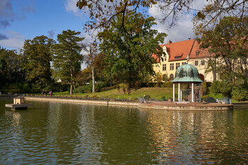 Historische Kuranlagen in der Goethestadt Bad Lauchstädt, Saalekreis, Sachsen-Anhalt, Deutschland