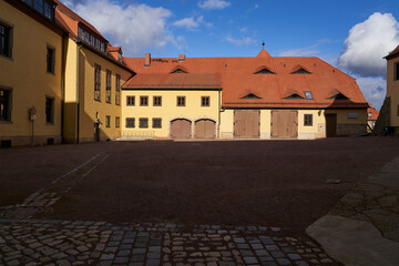 Schloss in der Goethestadt Bad Lauchstädt, Saalekreis, Sachsen-Anhalt, Deutschland