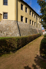 Schloss in der Goethestadt Bad Lauchstädt, Saalekreis, Sachsen-Anhalt, Deutschland