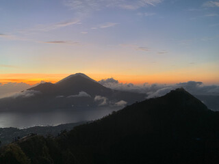 sunrise in the mountains