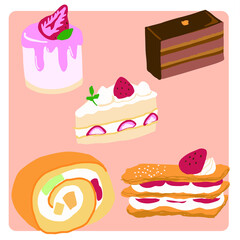 いろいろなケーキ