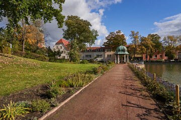 Historische Kuranlagen in der Goethestadt Bad Lauchstädt, Saalekreis, Sachsen-Anhalt, Deutschland