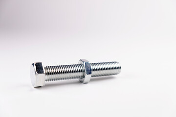 Big bolt on white background