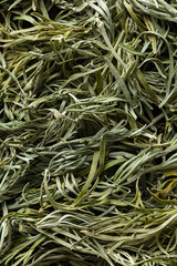 close up of dried Artemisia absinthium leaves