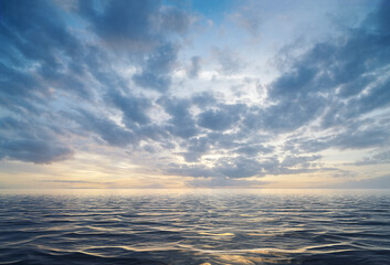 dramatic sky ocean background
