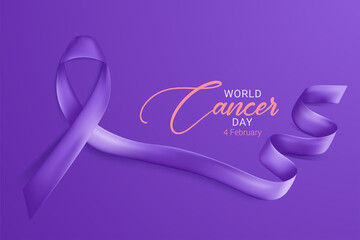 4 February World Cancer Awareness Month Campaign Background