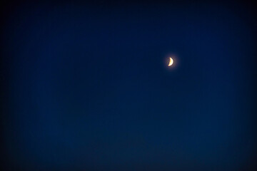 Fototapeta na wymiar moon shine at sky