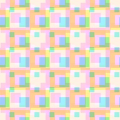 Multicolor mosaic like seamless background..Mosaic color texture for additional graphic design. Colorful, repeating background, with a delicate regular shape.Colorful texture with square shapes.