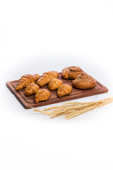 Delicious Sweet Bakery Patisserie Food Menu Gourmet Meal Dessert Chocolate Strawberry Lemon Flour Cake Pie Piece Chicken Fry Cheese Pizza Bread Still Product Blank Background