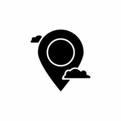Location icon in vector. Logotype