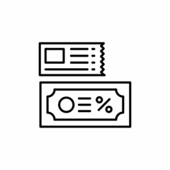 Discount icon in vector. Logotype