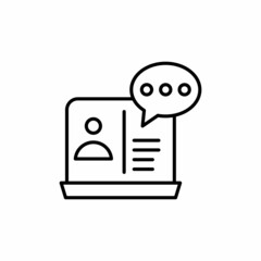 Online Consulting icon in vector. Logotype