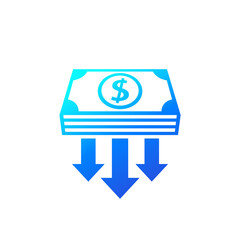 cashout, money or cash icon