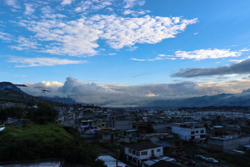 clouds over the city