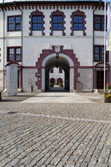 Fototapeta na wymiar Schloss Elisabethenburg von Meinigen, Landkreis Schmalkalden-Meiningen, Thüringen, Deutschland