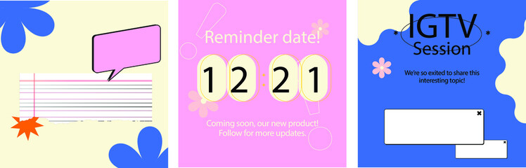 Template Instagram for  your content looks professional 