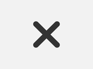 Fototapeta premium Close icon vector sign. Cancel symbol web design. Error, denied, avoid or wrong data button.