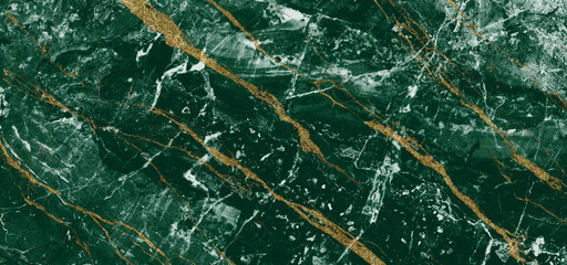 green marble with golden veins. green golden natural texture of marble. abstract green, white, gold...