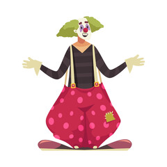 Circus Clown Artist Composition