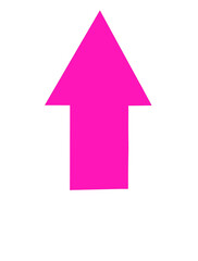 Pink arrow up