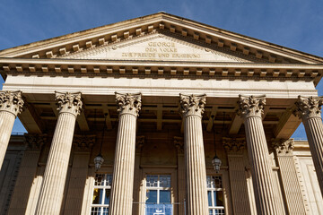 Naklejka premium Staatstheater Meinigen, Landkreis Schmalkalden-Meiningen, Thüringen, Deutschland