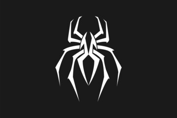 Initial Letter S Spider Man Insect Arthropod symbol logo design silhouette © Erd.Concept