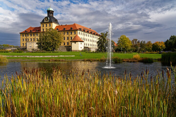 Schloss und Schlosspark Moritzburg in Zeitz, Burgenlandkreis, Sachsen-Anhalt, Deutschland