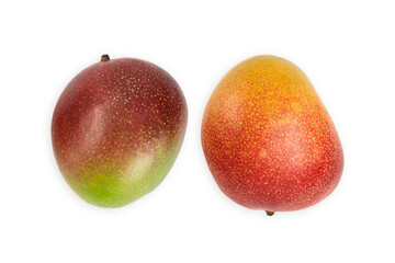 Juicy dessert mango isolated on white background