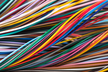 Bundle of telecommunication cables and wires