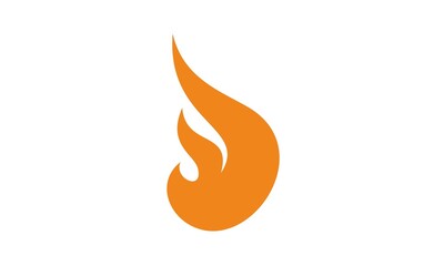 hot fire simple logo