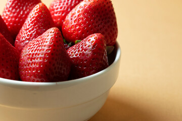 strawberries in a bowl