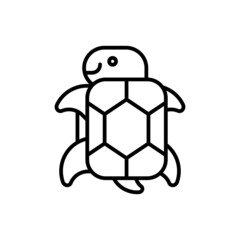 Obraz premium Turtle icon. Icon design. Template elements. Flat style