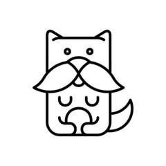 Dog icon. Icon design. Template elements. Flat style