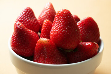 strawberries on a plate