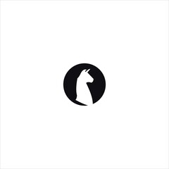 llama head logo vector template © Najwa