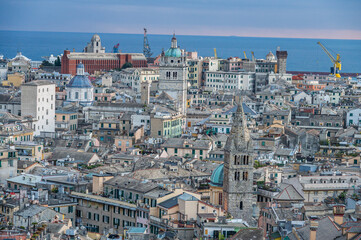 Fototapeta premium View of the old town of Genoa