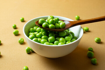 green peas in a bowl